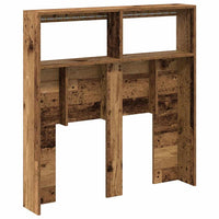 Testiera con Contenitore a LED Legno Antico 100x17x102 cm 863125