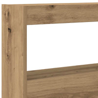 vidaXL Testiera con Contenitore a LED Rovere Artigianale 160x17x102 cm