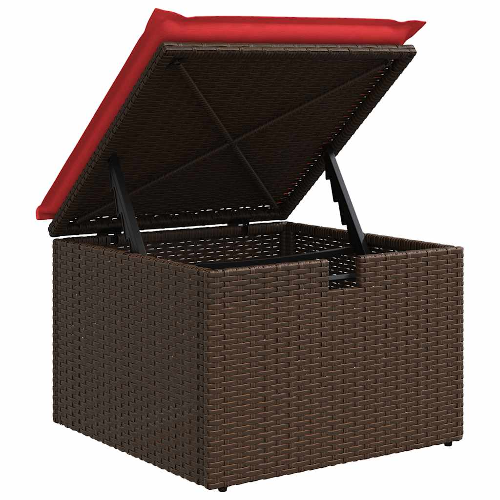 vidaXL Set Divano da Giardino 6 pz con Cuscini Marrone in Polyrattan
