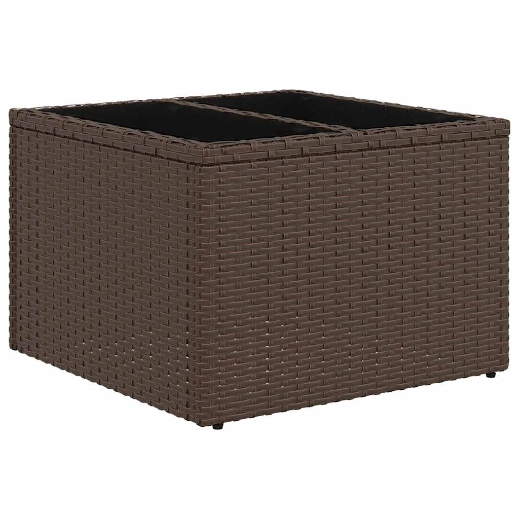 vidaXL Set Divani da Giardino 7 pz con Cuscini Marrone in Polyrattan