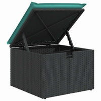 Set Divani da Giardino con Cuscini 7pz Nero Polyrattan 3325303