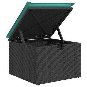 Set Divani da Giardino con Cuscini 8 pz Nero in Polyrattan 3325313