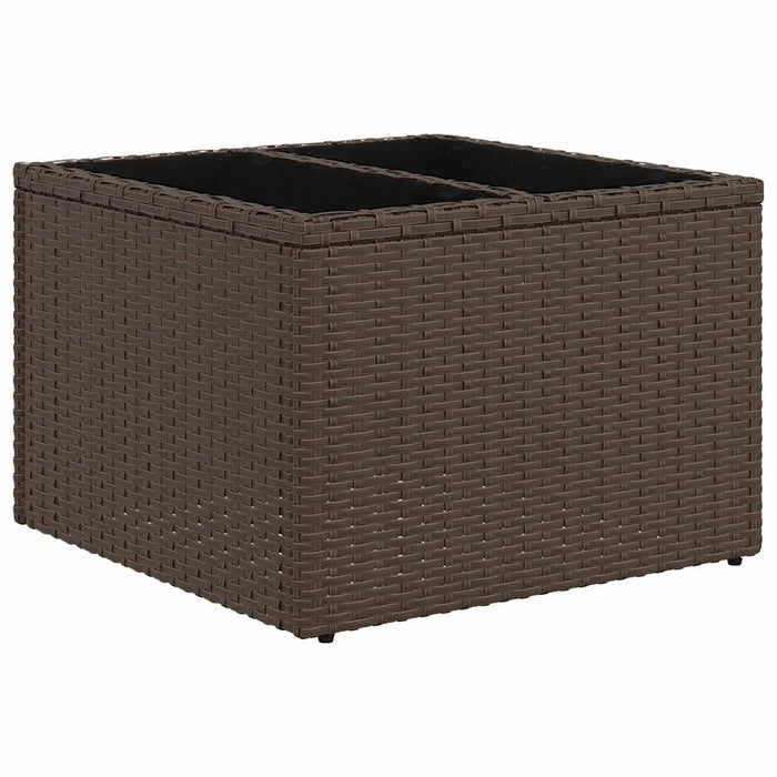 vidaXL Set Divani da Giardino 8 pz con Cuscini Marrone in Polyrattan