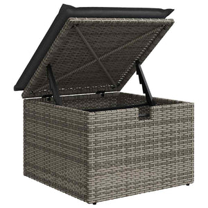 vidaXL Set Divano da Giardino 5 pz con Cuscini Grigio in Polyrattan