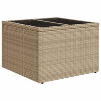Set Divano da Giardino 9 pz con Cuscini Beige in Polyrattan 3325744