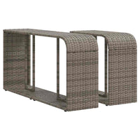 vidaXL Set Divano da Giardino 10 pz con Cuscini Grigio in Polyrattan