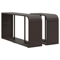 vidaXL Set Divani da Giardino 11 pz con Cuscini Polyrattan Marrone