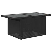 Set Divani da Giardino 9 pz con Cuscini Nero Polyrattan Acacia 3326128