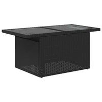 Set Divani da Giardino 9 pz con Cuscini Nero Polyrattan Acacia 3326288