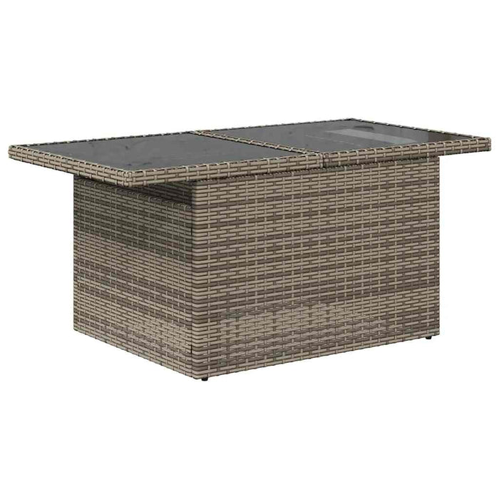 vidaXL Set Divano da Giardino 5 pz con Cuscini Grigio in Polyrattan