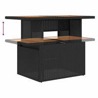 Set Divani da Giardino 9 pz con Cuscini Nero in Polyrattan 3327053