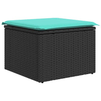 Set Divani da Giardino con Cuscini 8 pz Nero in Polyrattan 3327067