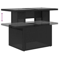 Set Divani da Giardino con Cuscini 8 pz Nero in Polyrattan 3327067