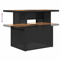 Set Divani da Giardino con Cuscini 8 pz Nero in Polyrattan 3327291