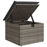 Set Divano da Giardino 8 pz con Cuscini Grigio in Polyrattan 3327790