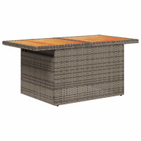 vidaXL Set Divano Giardino 5 pz con Cuscini Grigio Polyrattan Acacia