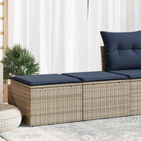 Set Divano Giardino 2 pz con Cuscini-Sofa da Giardino-Divanetto da esterno Grigio Polyrattan Acacia 838676