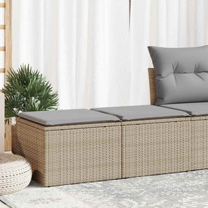 Set Divano da Giardino 2 pz con Cuscini-Sofa da Giardino-Divanetto da esterno Beige Polyrattan Acacia 145429