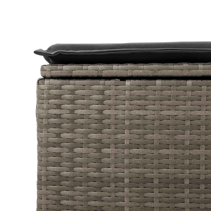 vidaXL Set Divano Giardino 2 pz con Cuscini Grigio Polyrattan Acacia