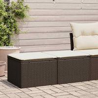 Set Divano Giardino 4 pz con Cuscini-Sofa da Giardino-Divanetto da esterno Marrone Polyrattan Acacia 934129