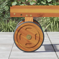 Ruote di Ricambio Marrone Legno massello di acacia 4105533