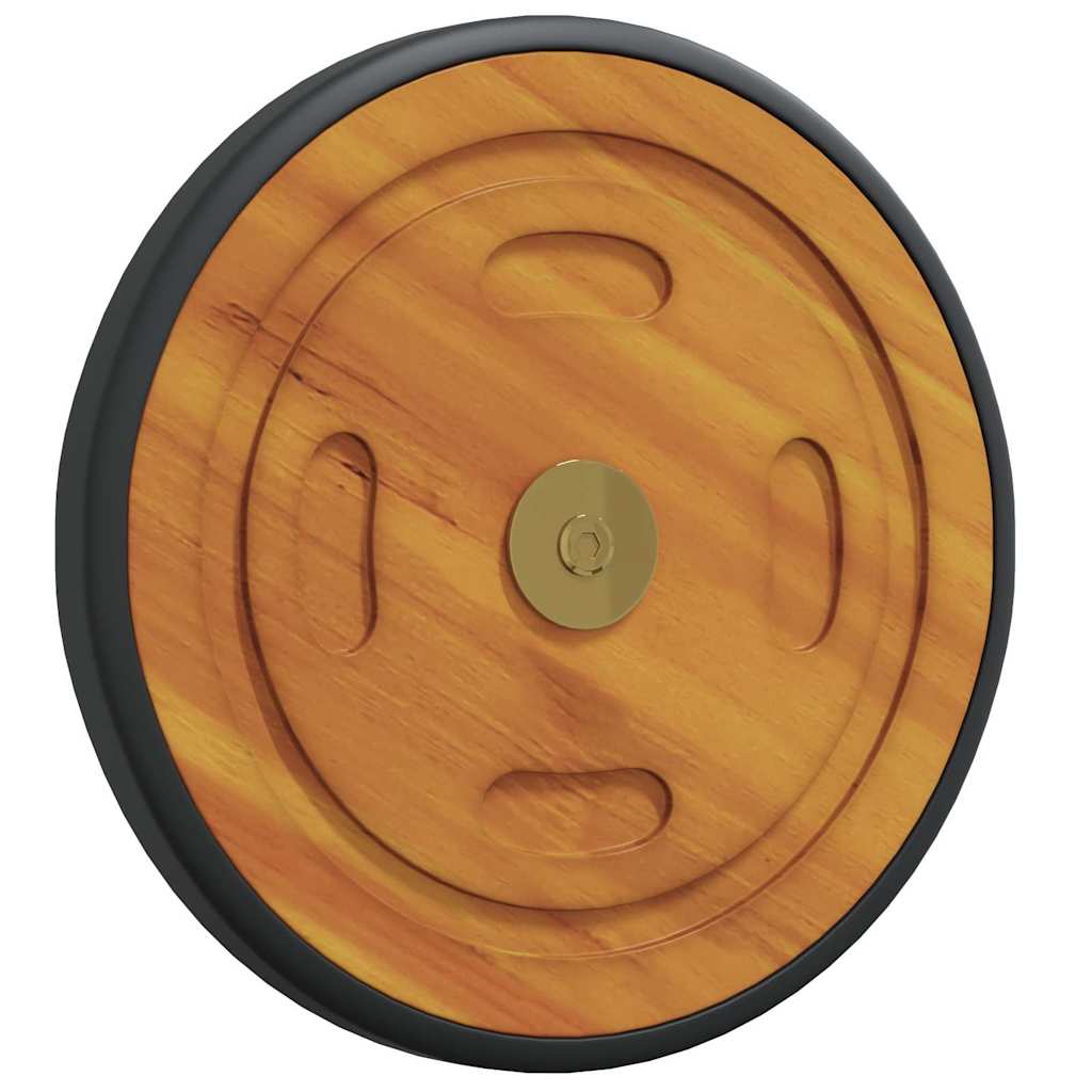 Ruote di Ricambio Marrone Legno massello di acacia 4105533