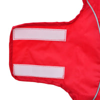 Impermeabile per Cani con Strisce Riflettenti Poliestere S 42000280