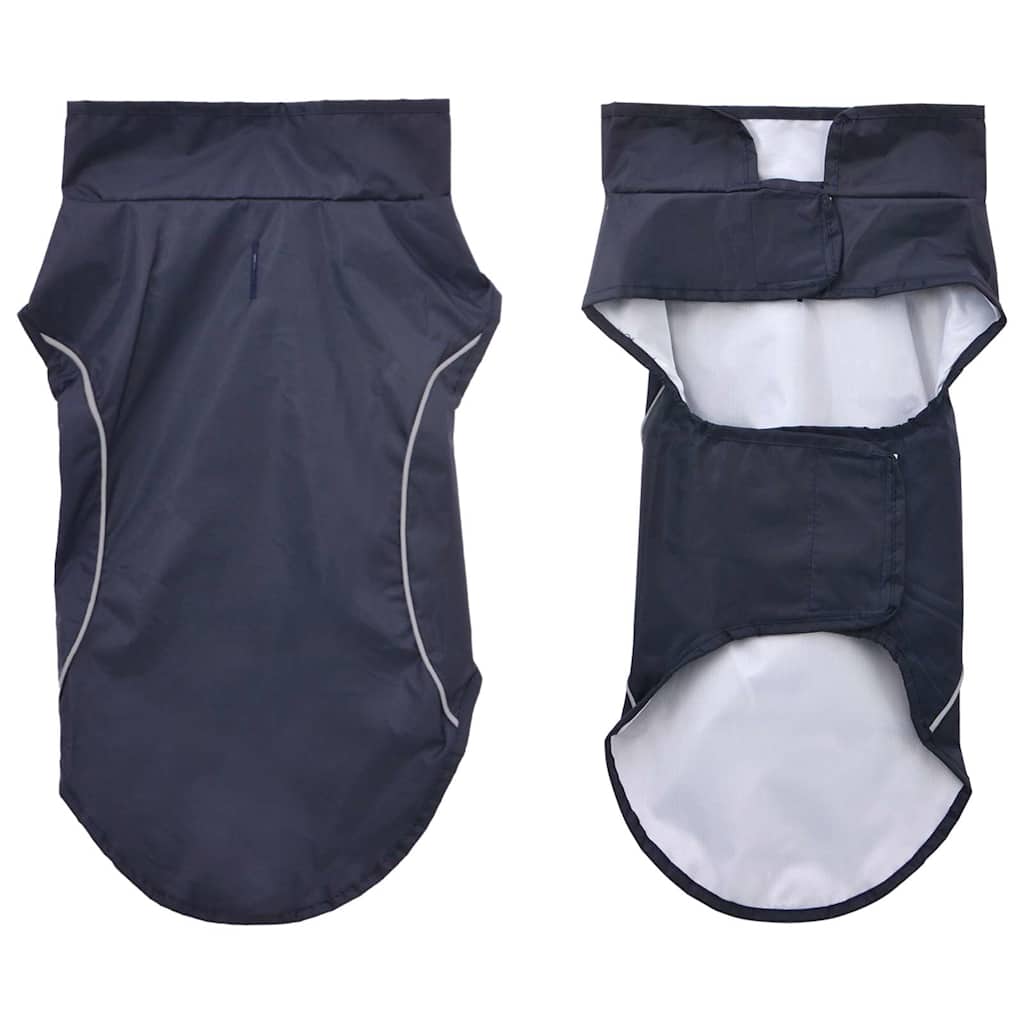 vidaXL Impermeabile per Cani con Strisce Riflettenti Poliestere M