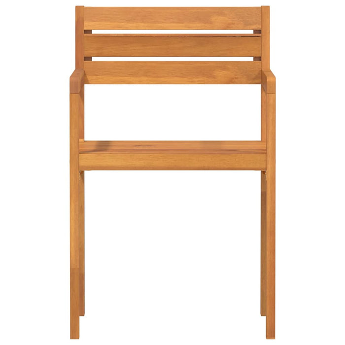 Sedie da Giardino 2 pz 50x53x80 cm Legno Massello di Acacia