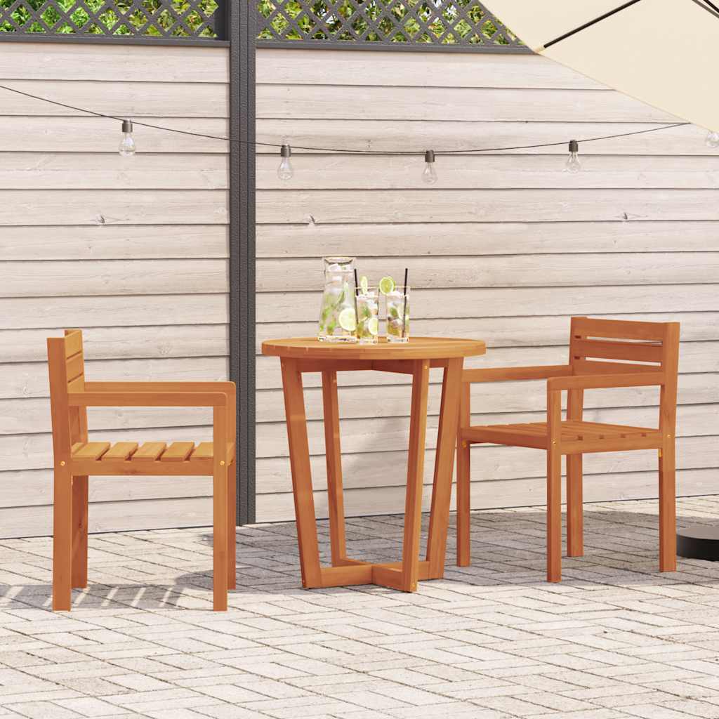 Sedie da Giardino 2 pz 50x53x80 cm Legno Massello di Acacia