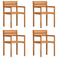 Sedie da Giardino 4 pz 50x53x80 cm Legno Massello di Acacia 4108139