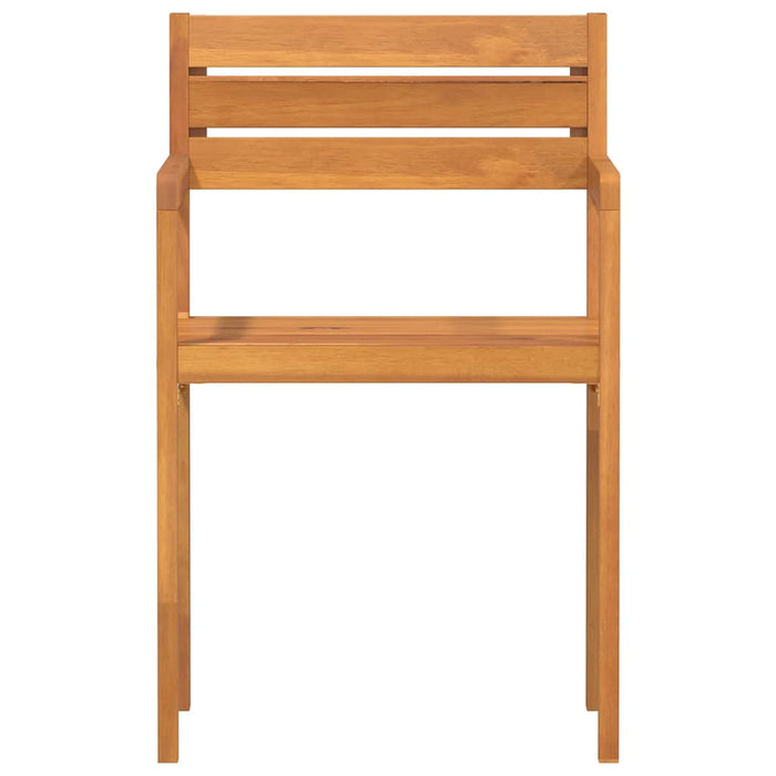 Sedie da Giardino 4 pz 50x53x80 cm Legno Massello di Acacia