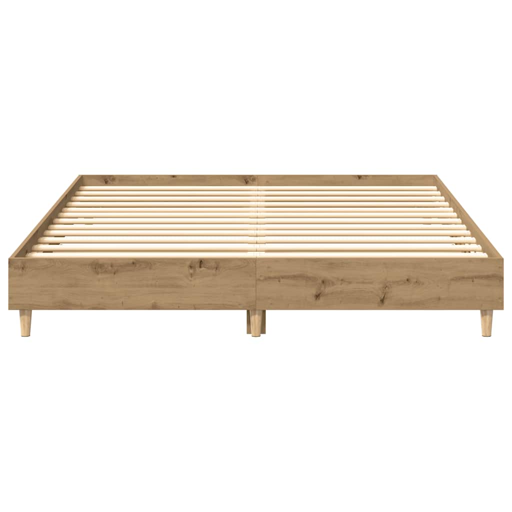 Giroletto senza Materasso-Struttura Letto Rovere Artigianale 140x200 cm