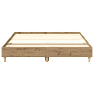 Giroletto senza Materasso-Struttura Letto Rovere Artigianale 140x200 cm
