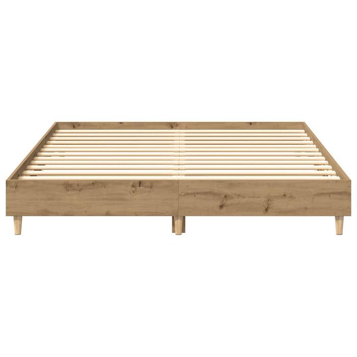 Giroletto senza Materasso-Struttura Letto Rovere Artigianale 140x200 cm