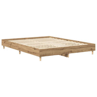 Giroletto senza Materasso-Struttura Letto Rovere Artigianale 140x200 cm