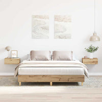 Giroletto senza Materasso-Struttura Letto Rovere Artigianale 140x200 cm