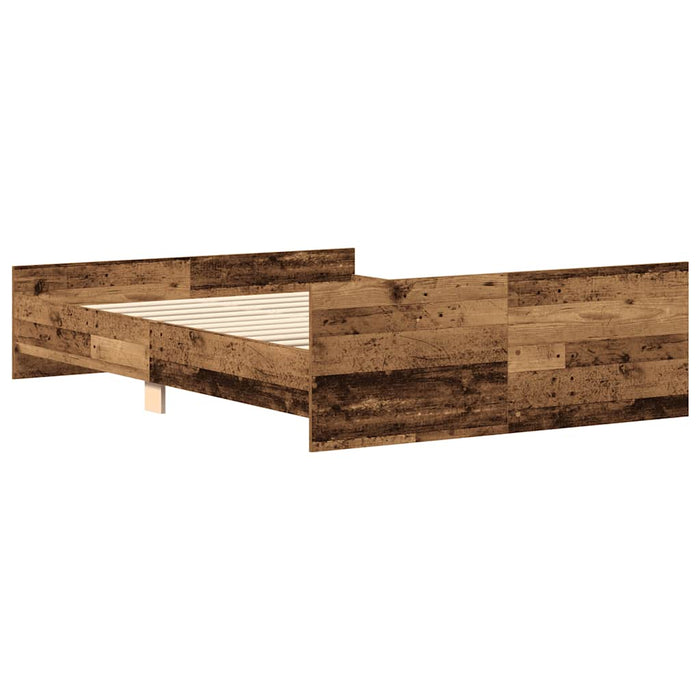 Giroletto senza Materasso-Struttura Letto Legno Antico 140x200cm in Truciolato 750447