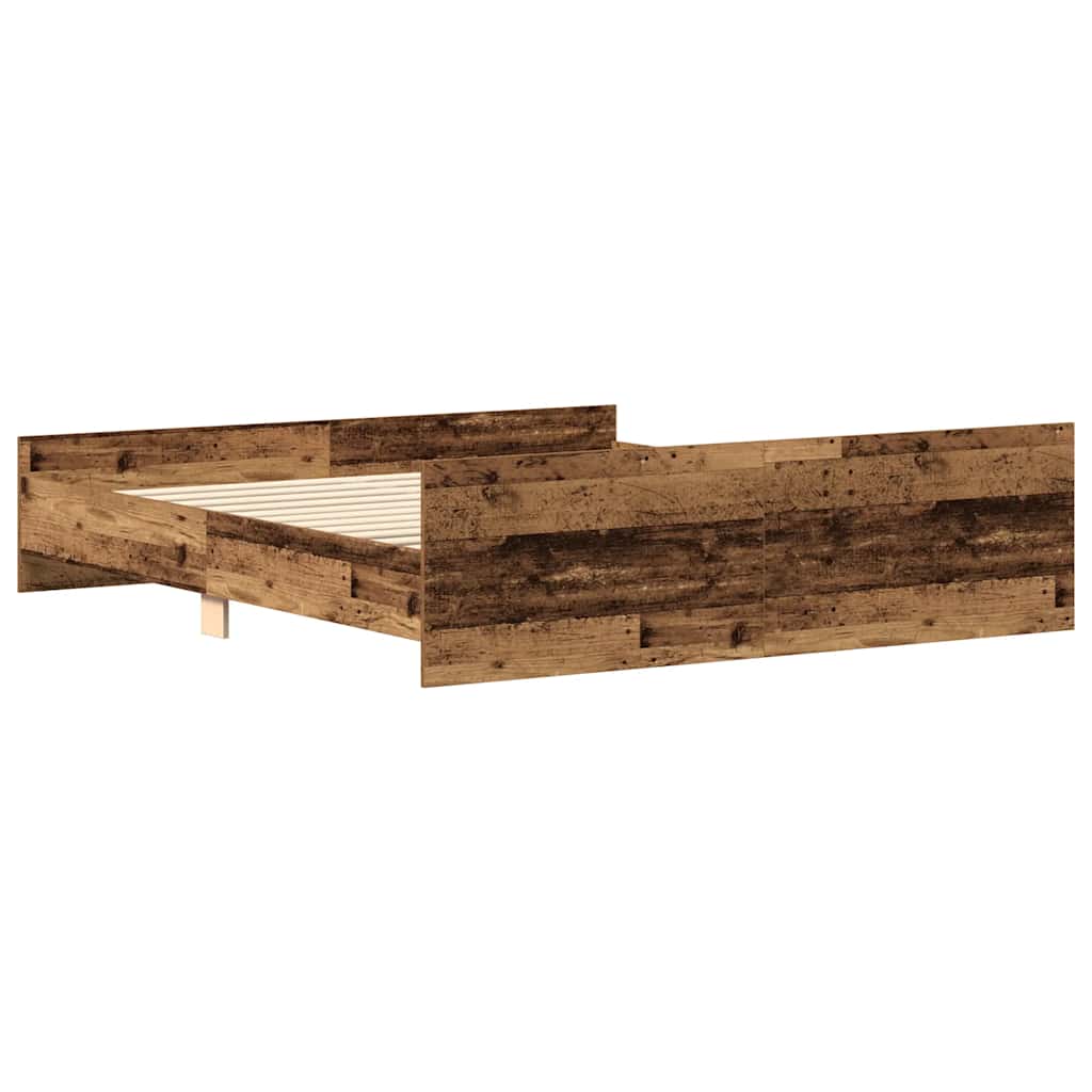 Giroletto senza Materasso Legno Antico 160x200 cm in Truciolato 3328754