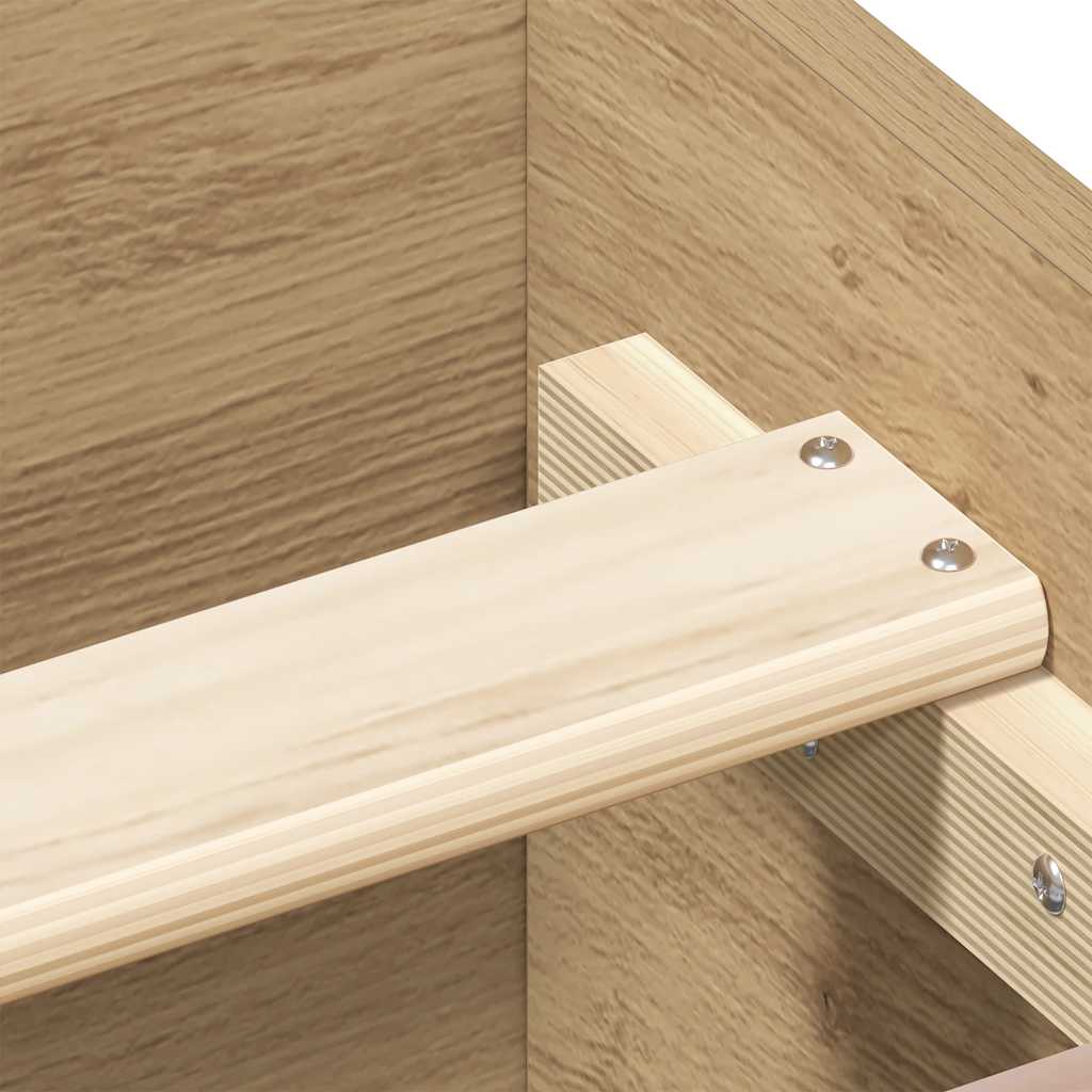 Giroletto senza Materasso-Struttura Letto Rovere Artigianale 120x190cm 754587