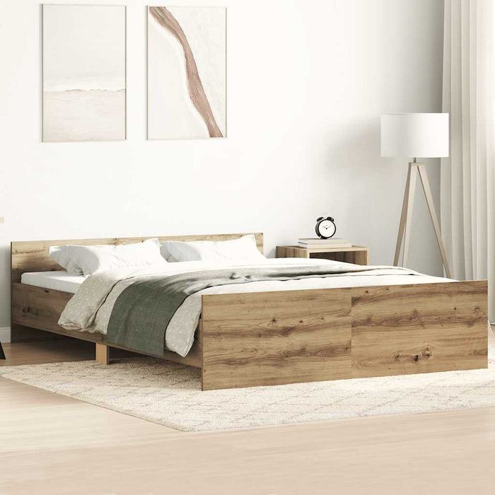 Giroletto senza Materasso-Struttura Letto Rovere Artigianale 135x190cm 334460