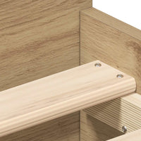 Giroletto senza Materasso-Struttura Letto Rovere Artigianale 90x200cm 233954