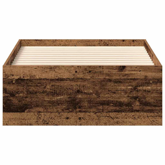 Giroletto senza Materasso-Struttura Letto Legno Antico 100x200cm in Truciolato 543466