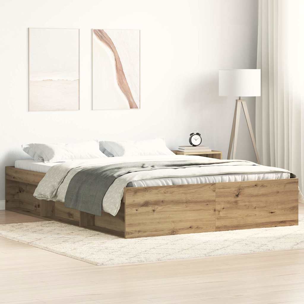 Giroletto senza Materasso-Struttura Letto Rovere Artigianale 140x190cm 289687