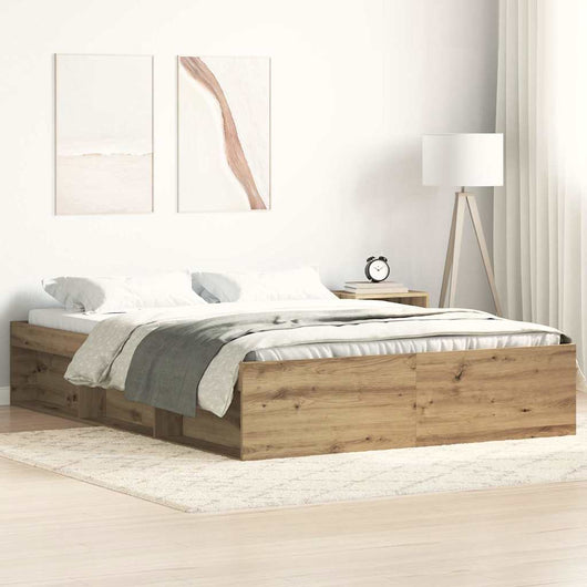 Giroletto senza Materasso-Struttura Letto Rovere Artigianale 140x190cm 289687