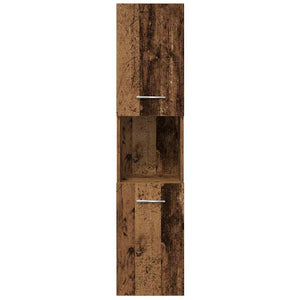 vidaXL Set Mobili da Bagno 5 pz Legno Antico in Legno Multistrato