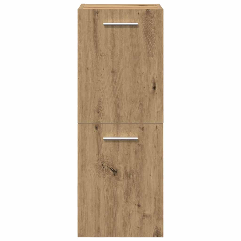 vidaXL Set Mobili da Bagno 5 pz Rovere Artigianale Legno Multistrato