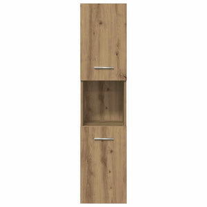 Set Mobili da Bagno 4 pz Rovere Artigianale Legno Multistrato