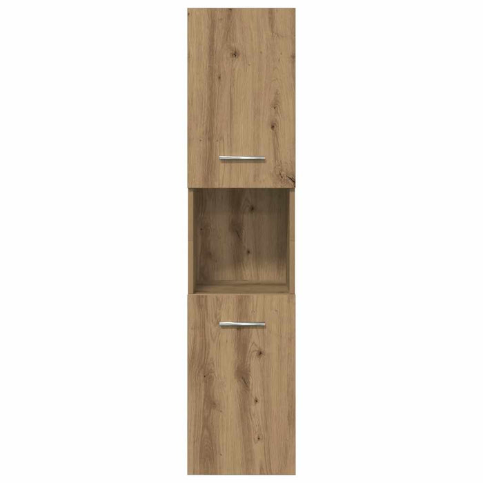 Set Mobili da Bagno 4 pz Rovere Artigianale Legno Multistrato