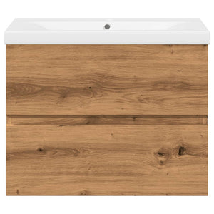 Mobile con Lavabo Integrato Rovere Artigianale 3328922